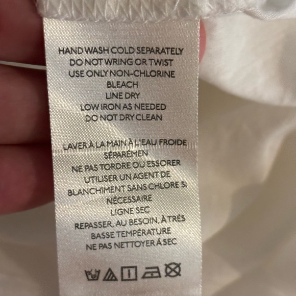 Free People Womens Medium Cotton Mini Slip Lining Only White Adjustable Straps - Picture 6 of 8